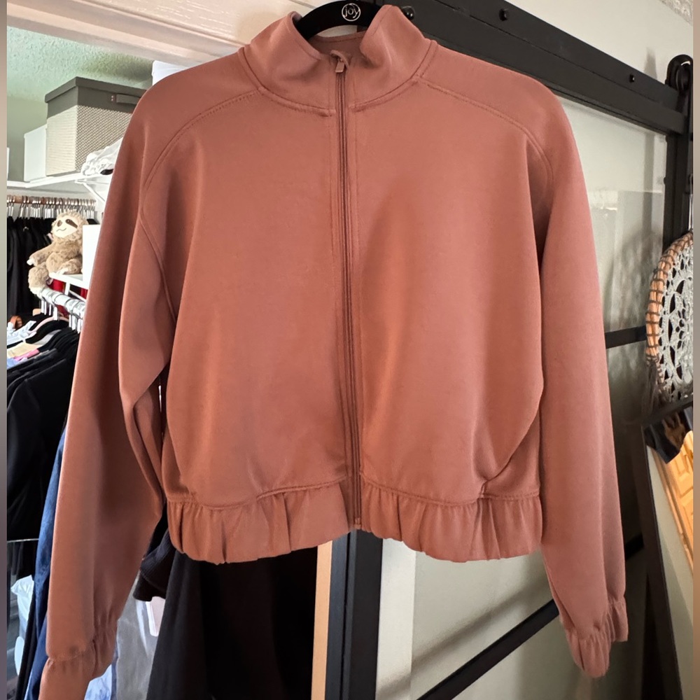 All in Motion Airy Sleek Full Zip Jacket - Mauve